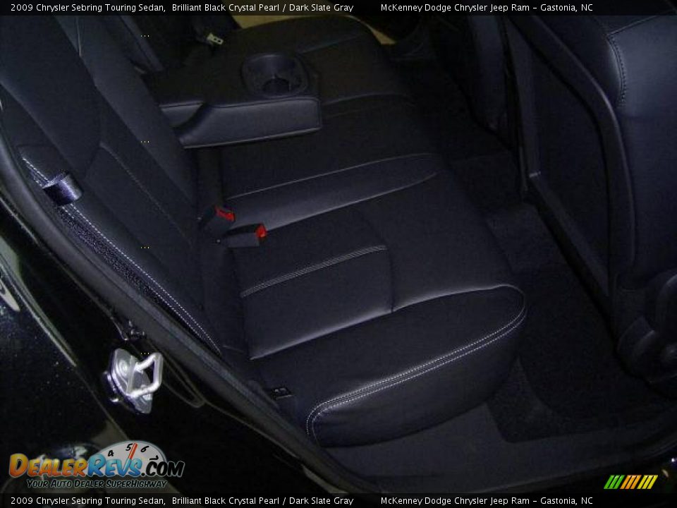 2009 Chrysler Sebring Touring Sedan Brilliant Black Crystal Pearl / Dark Slate Gray Photo #12