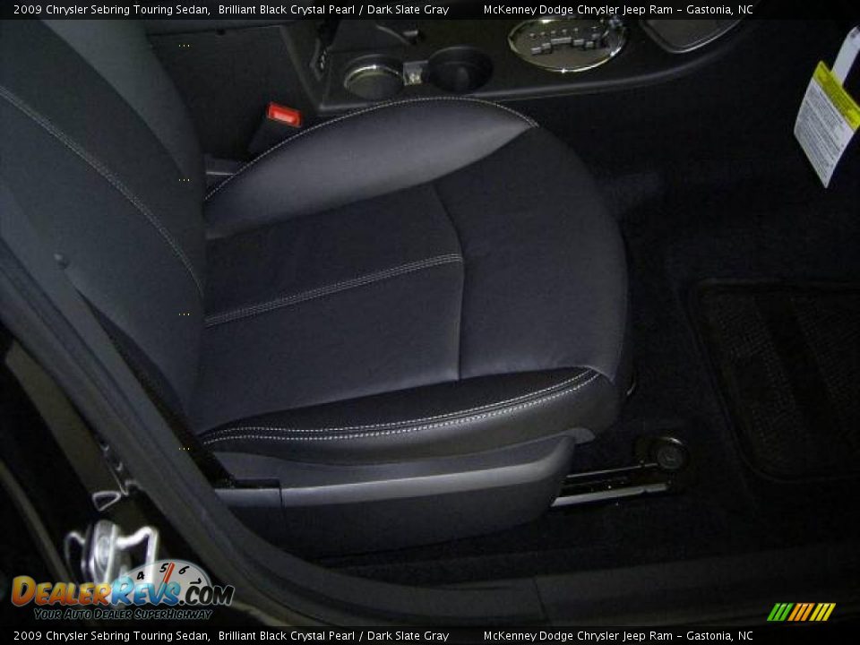 2009 Chrysler Sebring Touring Sedan Brilliant Black Crystal Pearl / Dark Slate Gray Photo #13