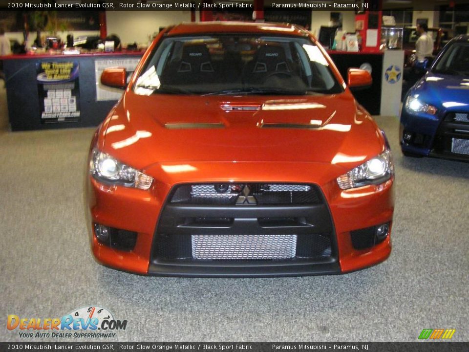 2010 Mitsubishi Lancer Evolution GSR Rotor Glow Orange Metallic / Black