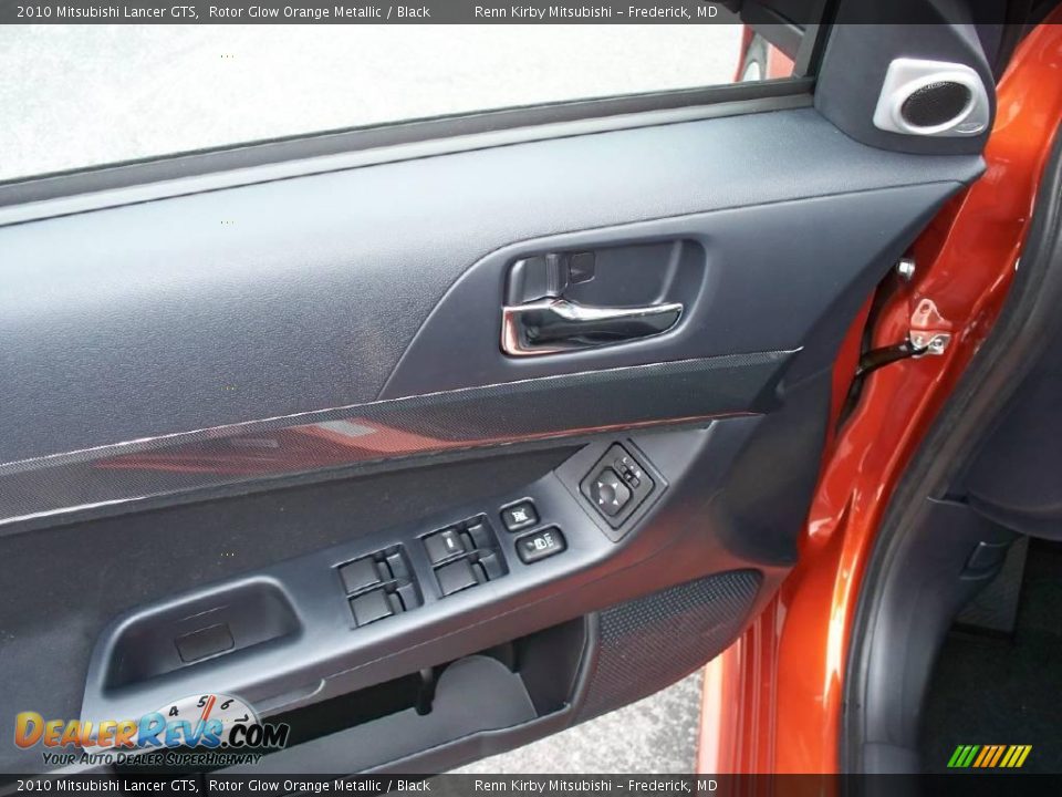 2010 Mitsubishi Lancer GTS Rotor Glow Orange Metallic / Black Photo #3