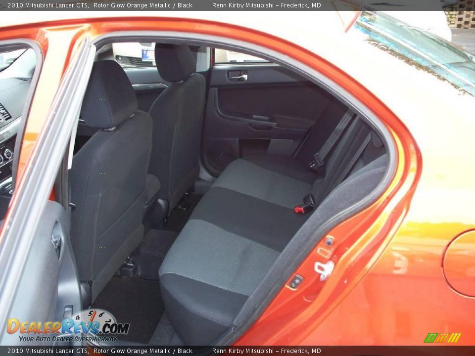 2010 Mitsubishi Lancer GTS Rotor Glow Orange Metallic / Black Photo #10