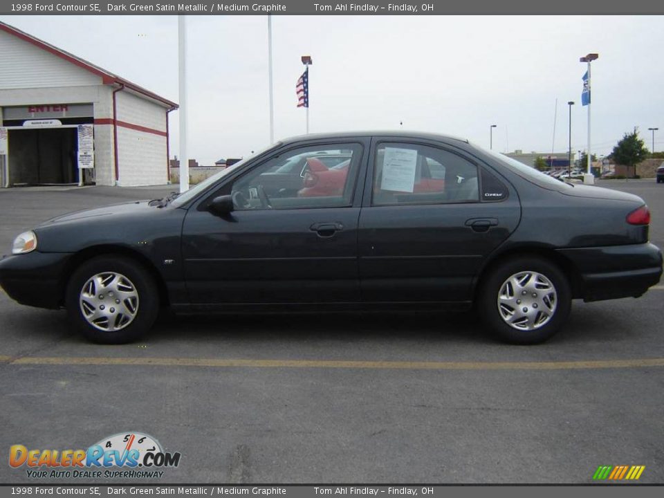 1998 Ford Contour SE Dark Green Satin Metallic / Medium Graphite Photo #2