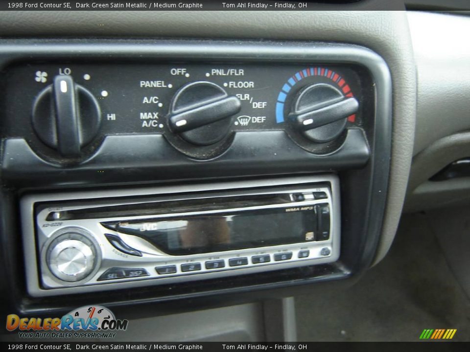1998 Ford Contour SE Dark Green Satin Metallic / Medium Graphite Photo #12
