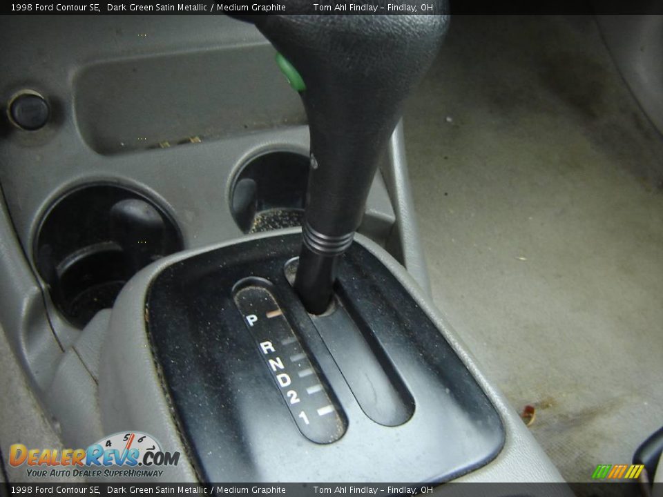1998 Ford Contour SE Dark Green Satin Metallic / Medium Graphite Photo #13