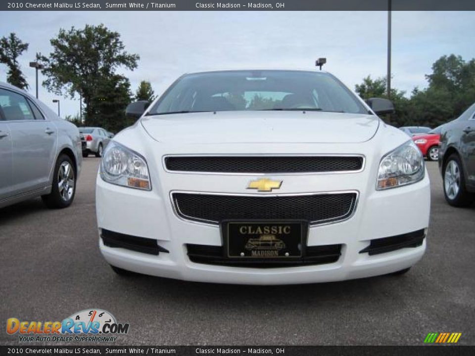 2010 Chevrolet Malibu LS Sedan Summit White / Titanium Photo #2