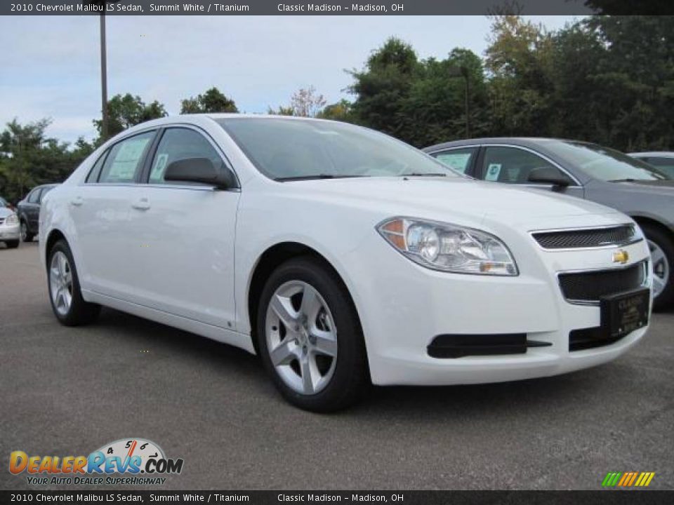 2010 Chevrolet Malibu LS Sedan Summit White / Titanium Photo #3