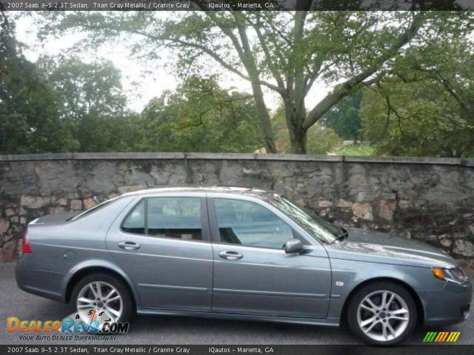 2007 Saab 9-5 2.3T Sedan Titan Gray Metallic / Granite Gray Photo #2