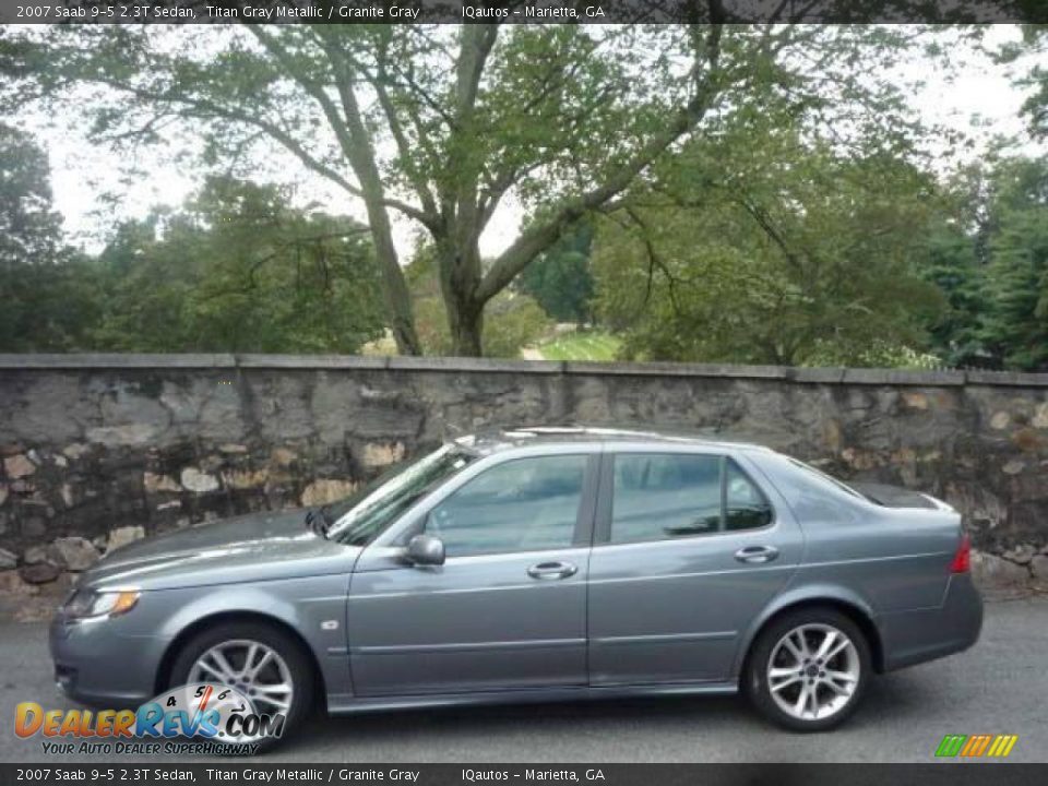 2007 Saab 9-5 2.3T Sedan Titan Gray Metallic / Granite Gray Photo #5