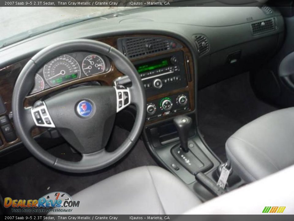 2007 Saab 9-5 2.3T Sedan Titan Gray Metallic / Granite Gray Photo #7