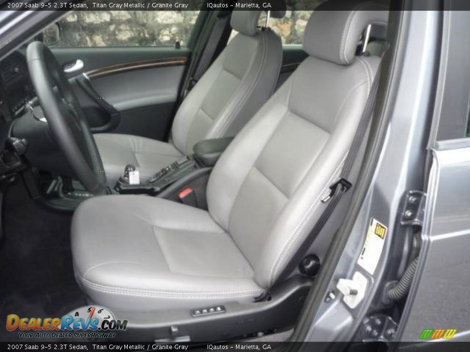 2007 Saab 9-5 2.3T Sedan Titan Gray Metallic / Granite Gray Photo #8