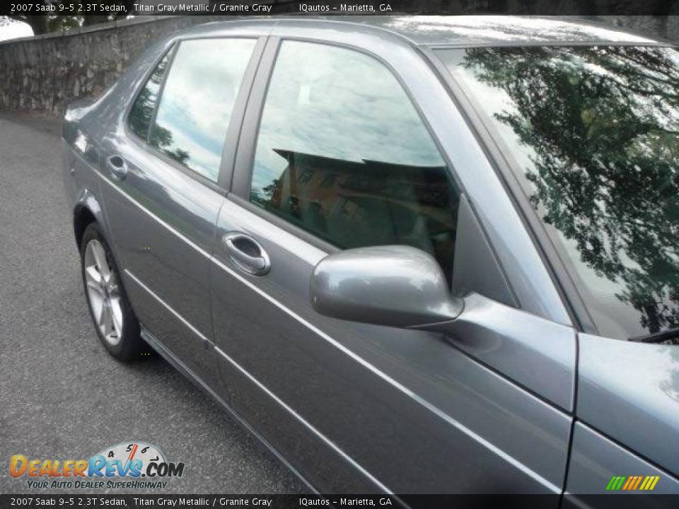 2007 Saab 9-5 2.3T Sedan Titan Gray Metallic / Granite Gray Photo #10