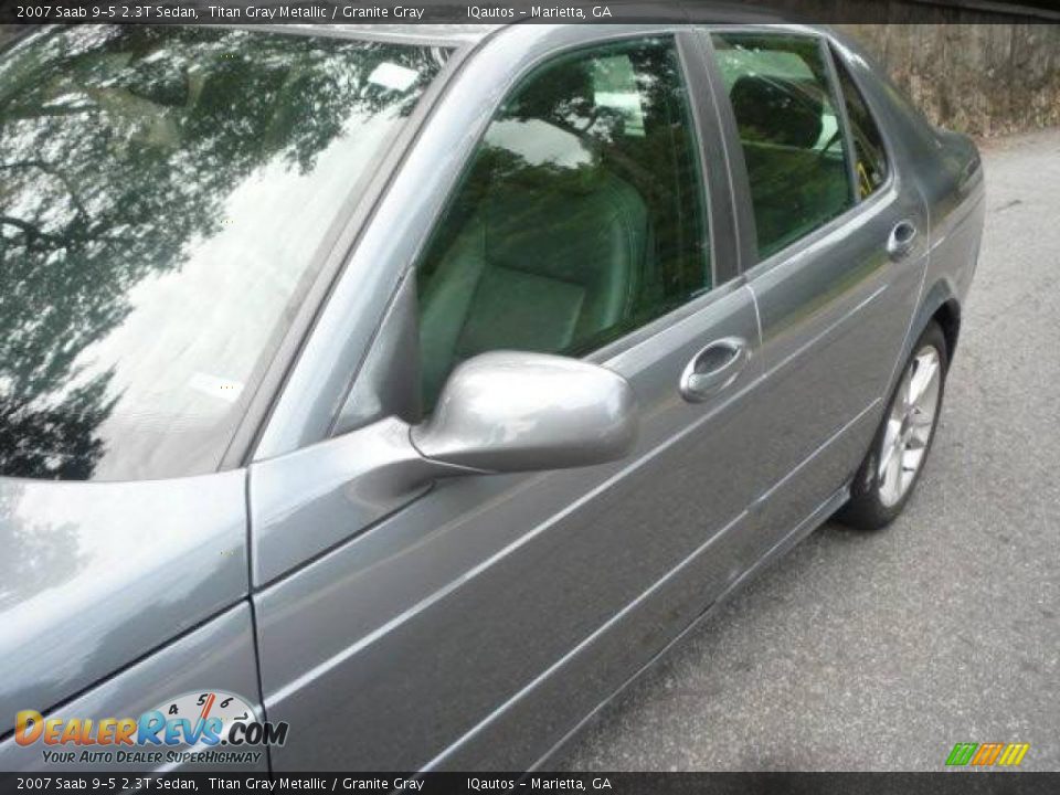 2007 Saab 9-5 2.3T Sedan Titan Gray Metallic / Granite Gray Photo #11