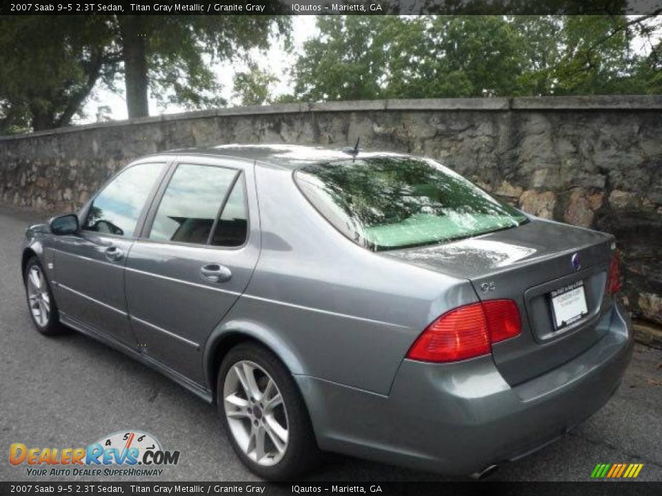 2007 Saab 9-5 2.3T Sedan Titan Gray Metallic / Granite Gray Photo #12