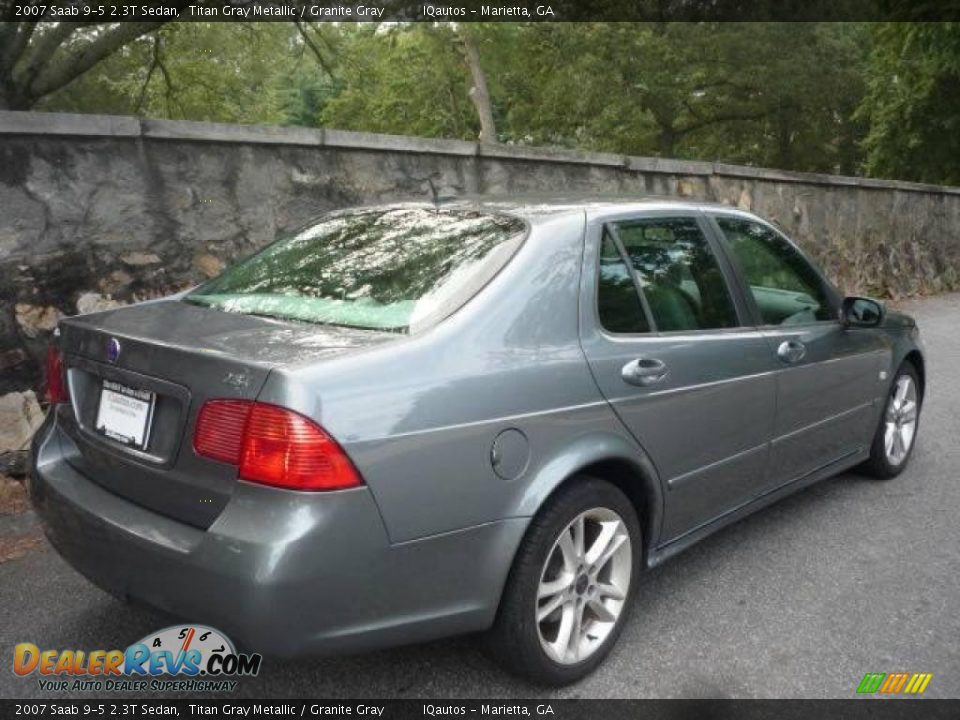 2007 Saab 9-5 2.3T Sedan Titan Gray Metallic / Granite Gray Photo #13