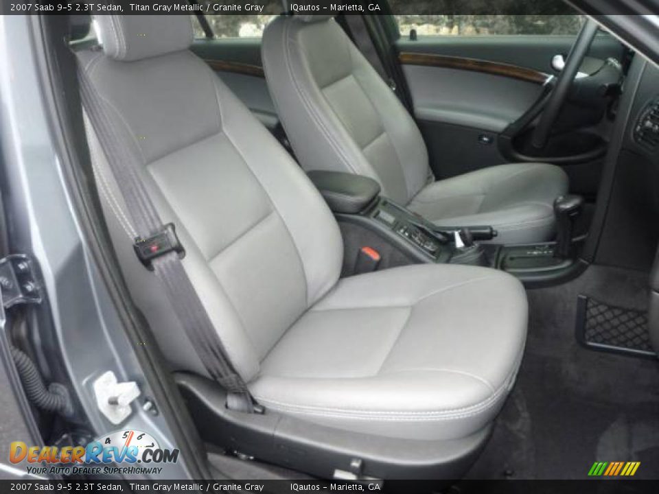 2007 Saab 9-5 2.3T Sedan Titan Gray Metallic / Granite Gray Photo #14