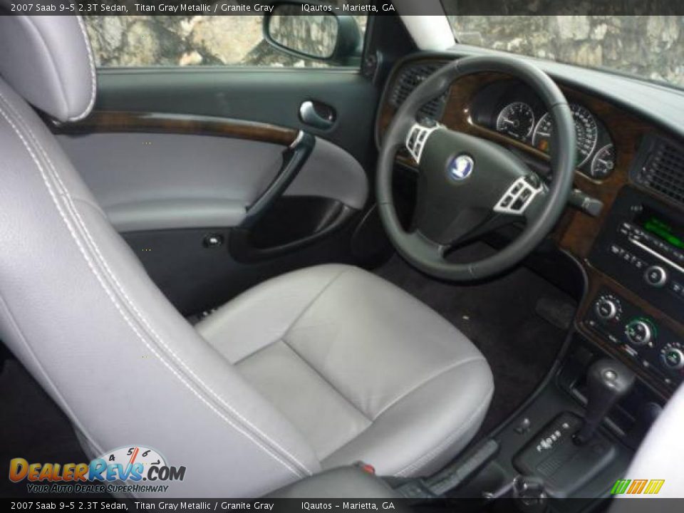 2007 Saab 9-5 2.3T Sedan Titan Gray Metallic / Granite Gray Photo #15