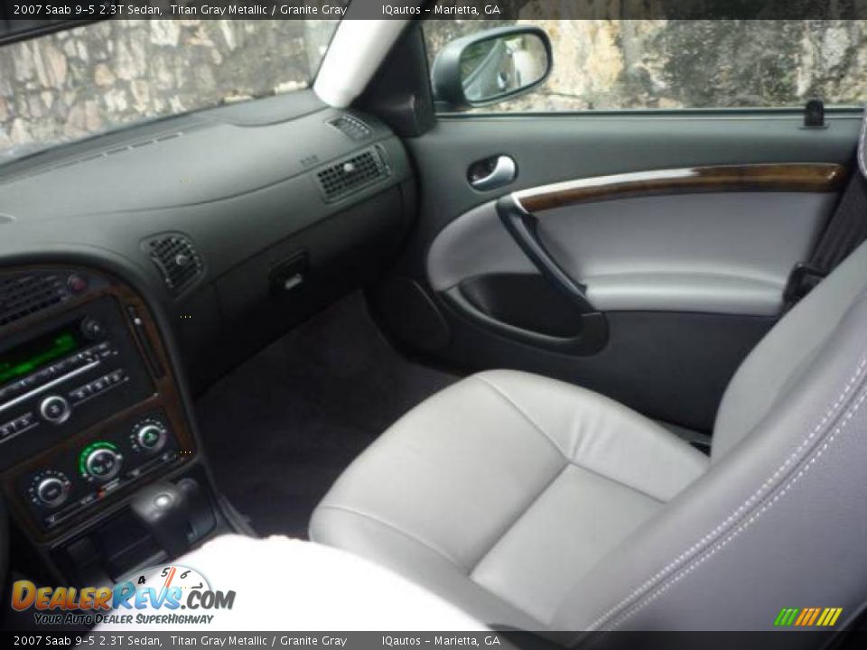 2007 Saab 9-5 2.3T Sedan Titan Gray Metallic / Granite Gray Photo #16