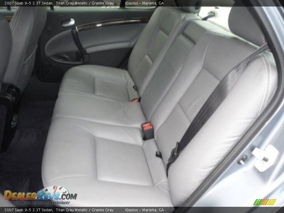 2007 Saab 9-5 2.3T Sedan Titan Gray Metallic / Granite Gray Photo #17