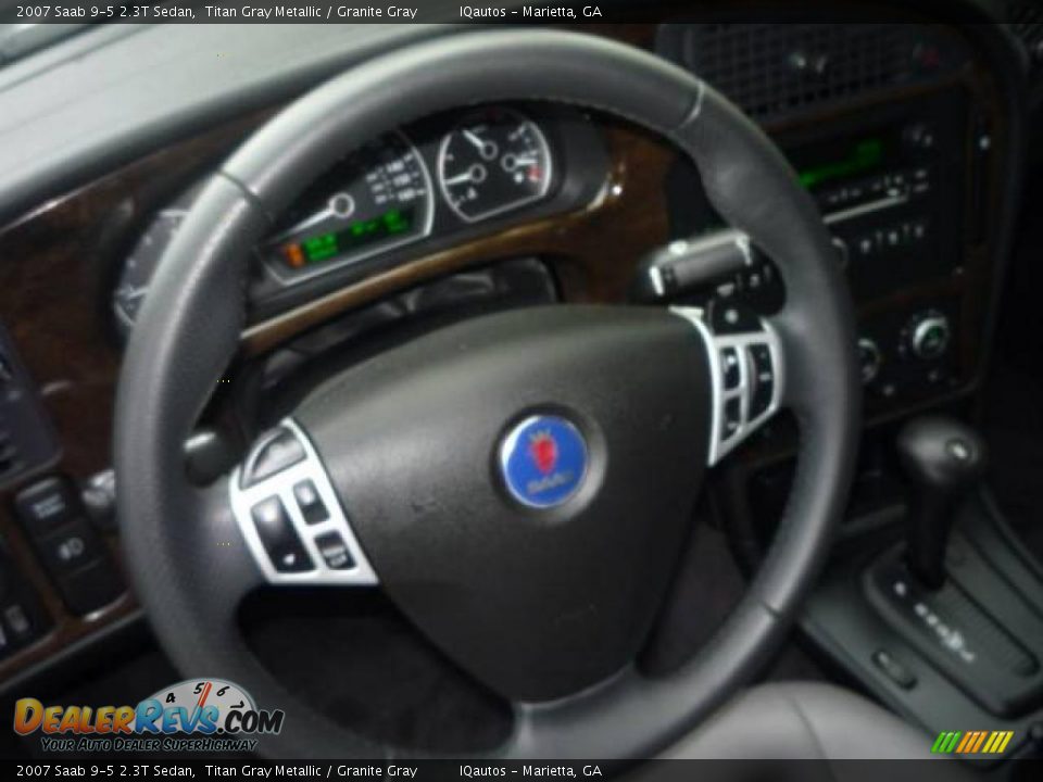 2007 Saab 9-5 2.3T Sedan Titan Gray Metallic / Granite Gray Photo #18