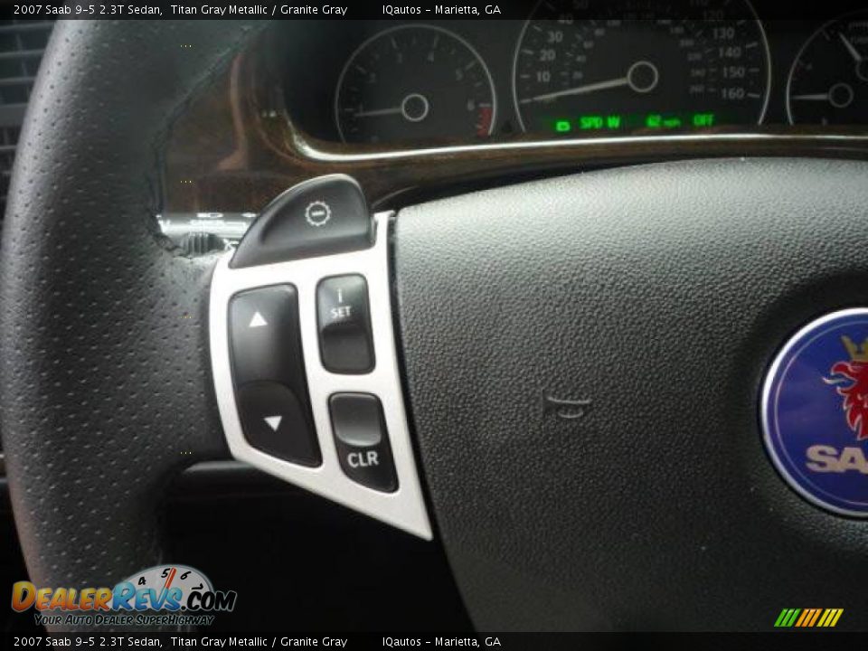 2007 Saab 9-5 2.3T Sedan Titan Gray Metallic / Granite Gray Photo #19