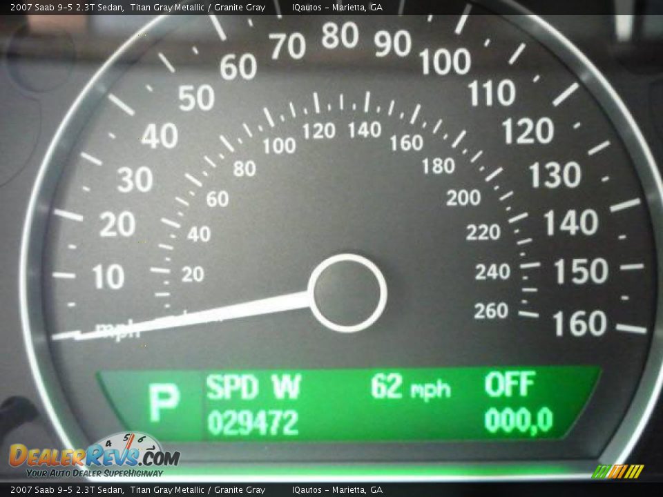 2007 Saab 9-5 2.3T Sedan Titan Gray Metallic / Granite Gray Photo #23
