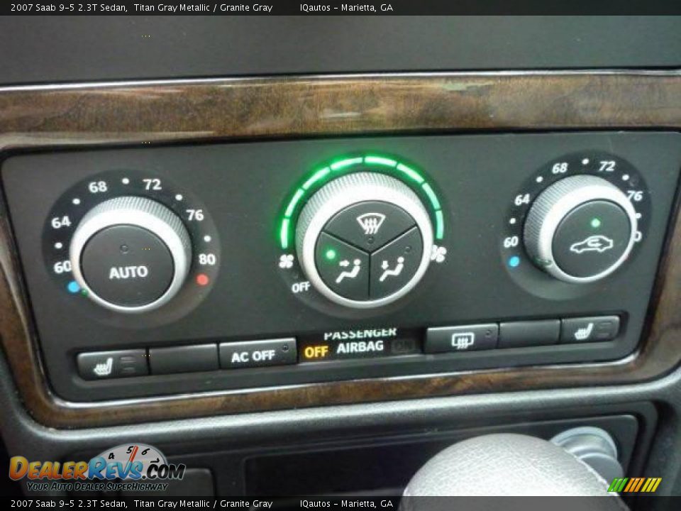 2007 Saab 9-5 2.3T Sedan Titan Gray Metallic / Granite Gray Photo #25