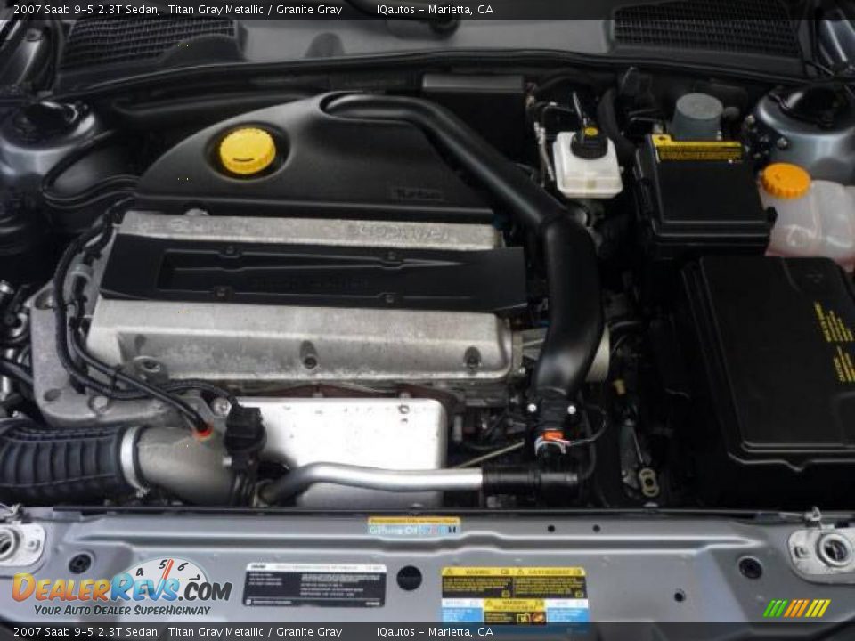 2007 Saab 9-5 2.3T Sedan Titan Gray Metallic / Granite Gray Photo #27