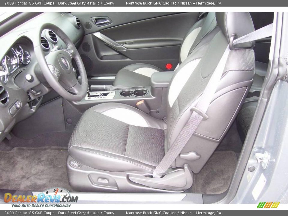 2009 Pontiac G6 GXP Coupe Dark Steel Gray Metallic / Ebony Photo #9