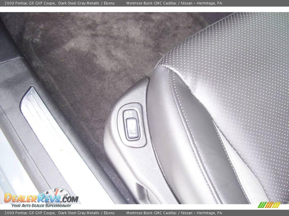 2009 Pontiac G6 GXP Coupe Dark Steel Gray Metallic / Ebony Photo #10
