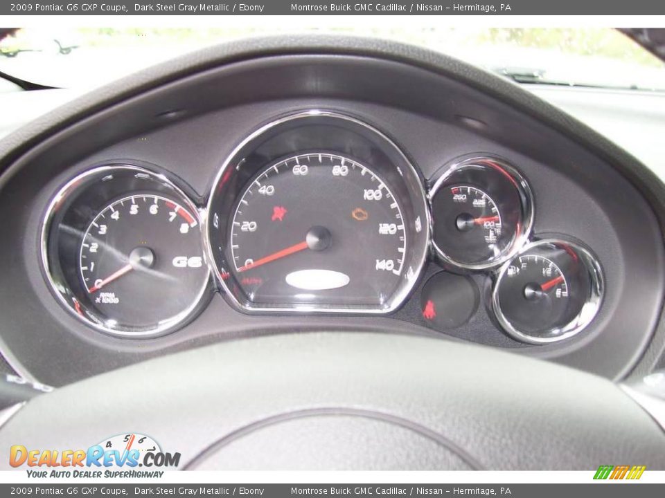 2009 Pontiac G6 GXP Coupe Dark Steel Gray Metallic / Ebony Photo #13