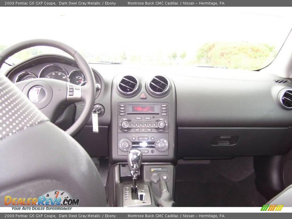 2009 Pontiac G6 GXP Coupe Dark Steel Gray Metallic / Ebony Photo #14