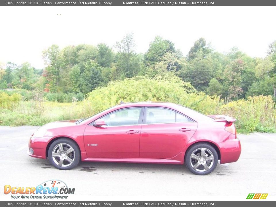 2009 Pontiac G6 GXP Sedan Performance Red Metallic / Ebony Photo #1