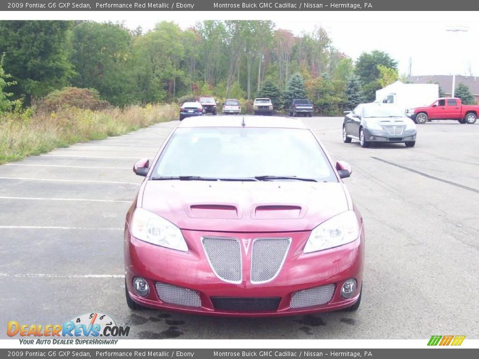 2009 Pontiac G6 GXP Sedan Performance Red Metallic / Ebony Photo #2