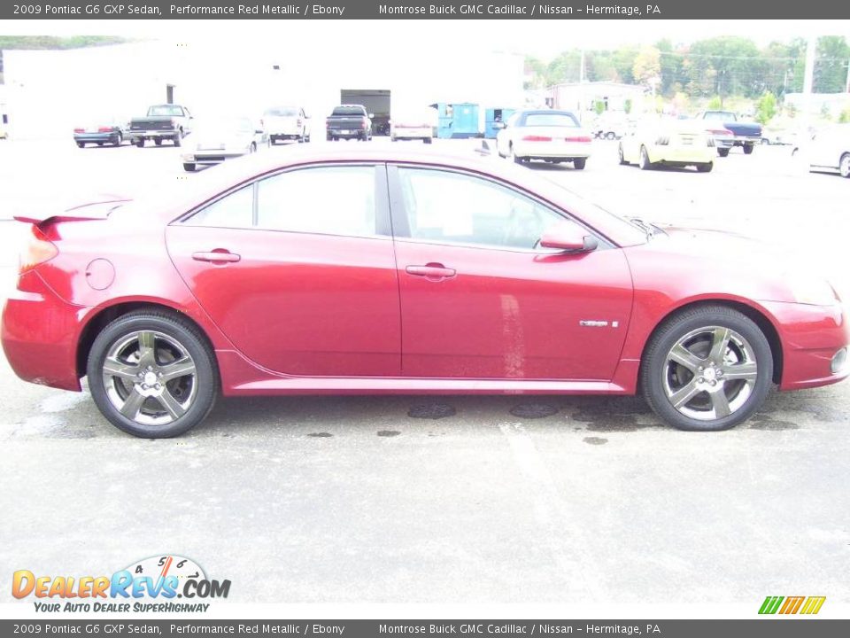 2009 Pontiac G6 GXP Sedan Performance Red Metallic / Ebony Photo #4