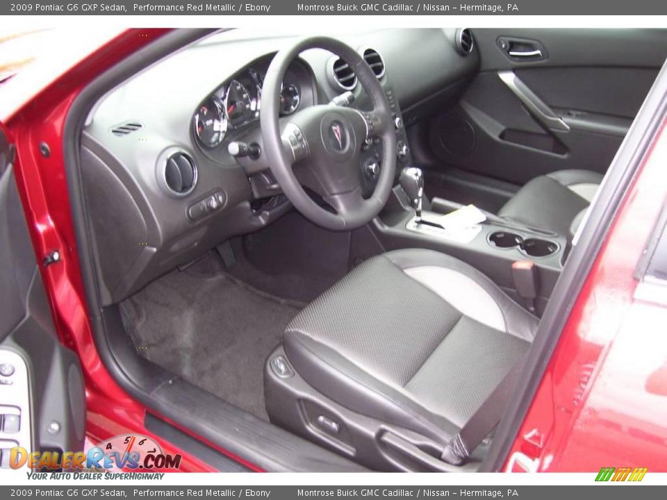 2009 Pontiac G6 GXP Sedan Performance Red Metallic / Ebony Photo #9