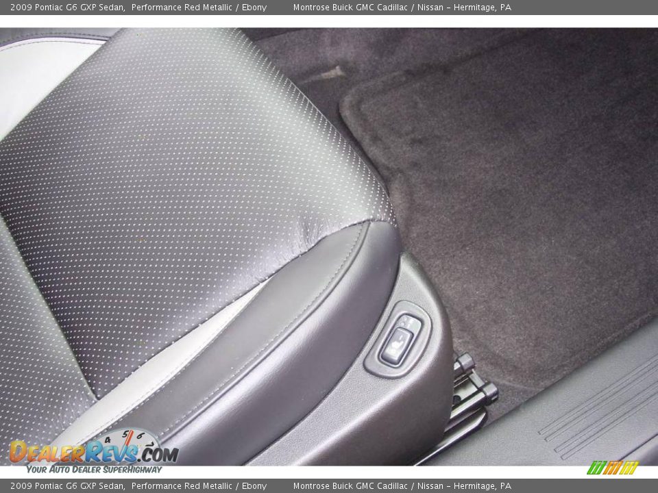 2009 Pontiac G6 GXP Sedan Performance Red Metallic / Ebony Photo #16