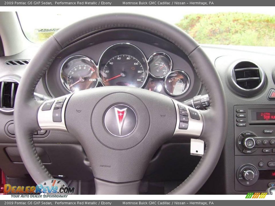 2009 Pontiac G6 GXP Sedan Performance Red Metallic / Ebony Photo #17