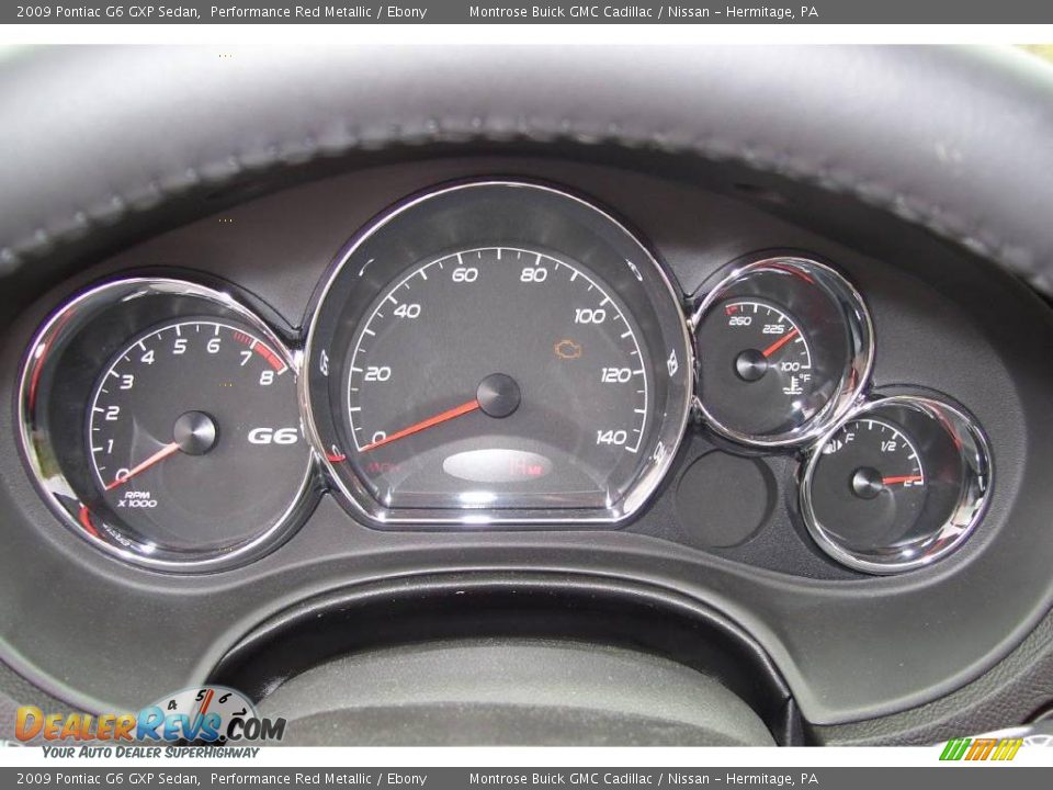 2009 Pontiac G6 GXP Sedan Performance Red Metallic / Ebony Photo #18