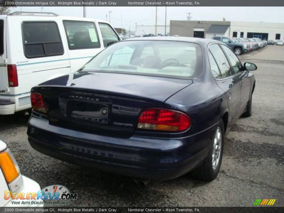 2000 Oldsmobile Intrigue GX Midnight Blue Metallic / Dark Gray Photo #2