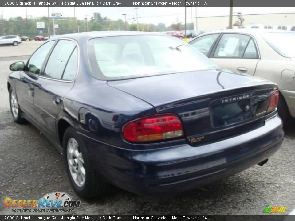 2000 Oldsmobile Intrigue GX Midnight Blue Metallic / Dark Gray Photo #3