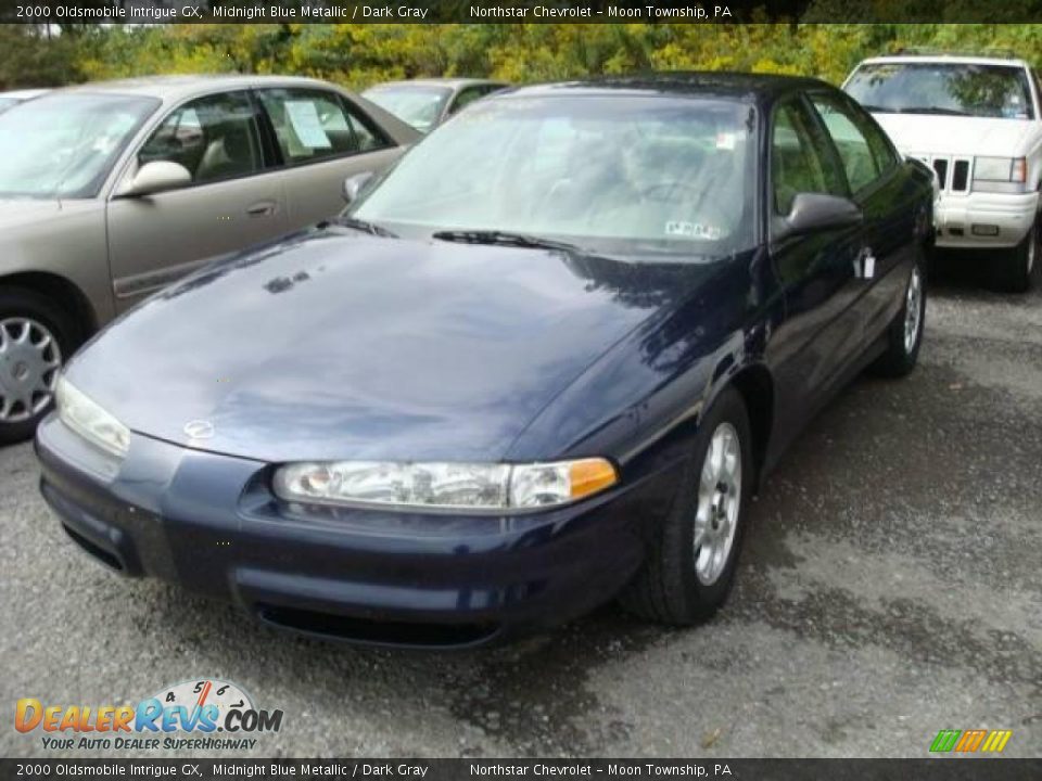 2000 Oldsmobile Intrigue GX Midnight Blue Metallic / Dark Gray Photo #4