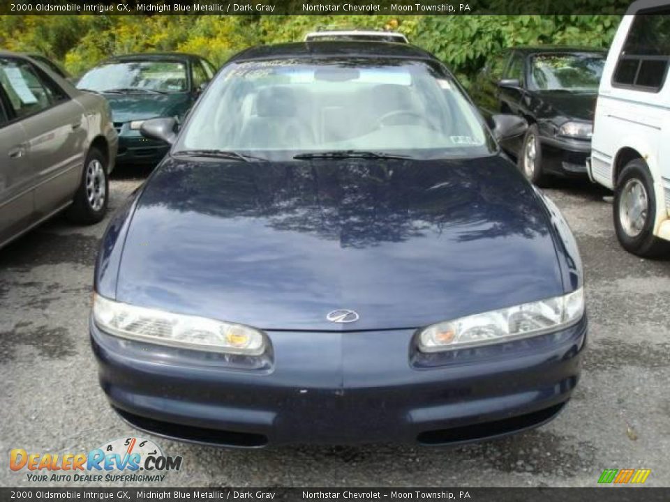 2000 Oldsmobile Intrigue GX Midnight Blue Metallic / Dark Gray Photo #5