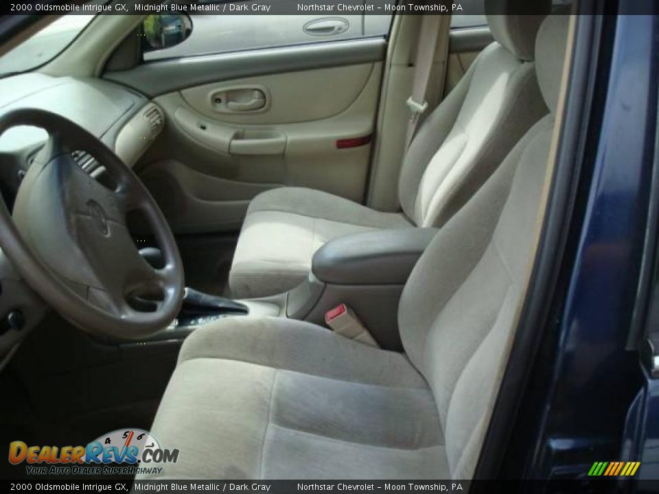 2000 Oldsmobile Intrigue GX Midnight Blue Metallic / Dark Gray Photo #7