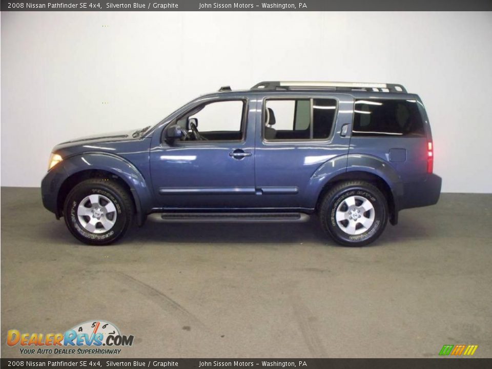 2008 Nissan Pathfinder SE 4x4 Silverton Blue / Graphite Photo #3