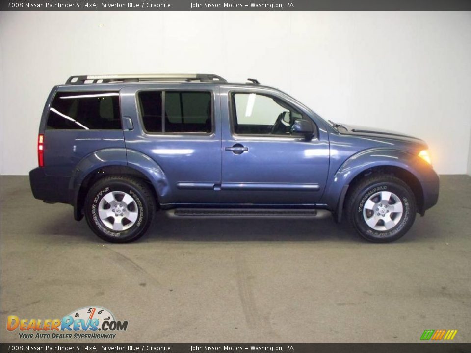 2008 Nissan Pathfinder SE 4x4 Silverton Blue / Graphite Photo #6
