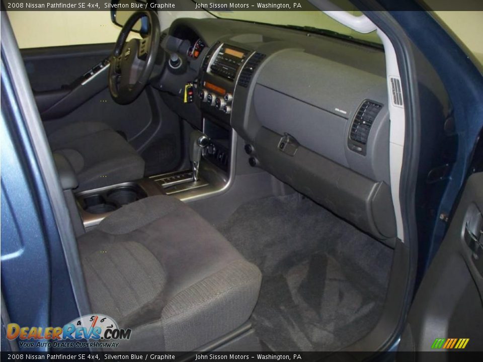 2008 Nissan Pathfinder SE 4x4 Silverton Blue / Graphite Photo #15