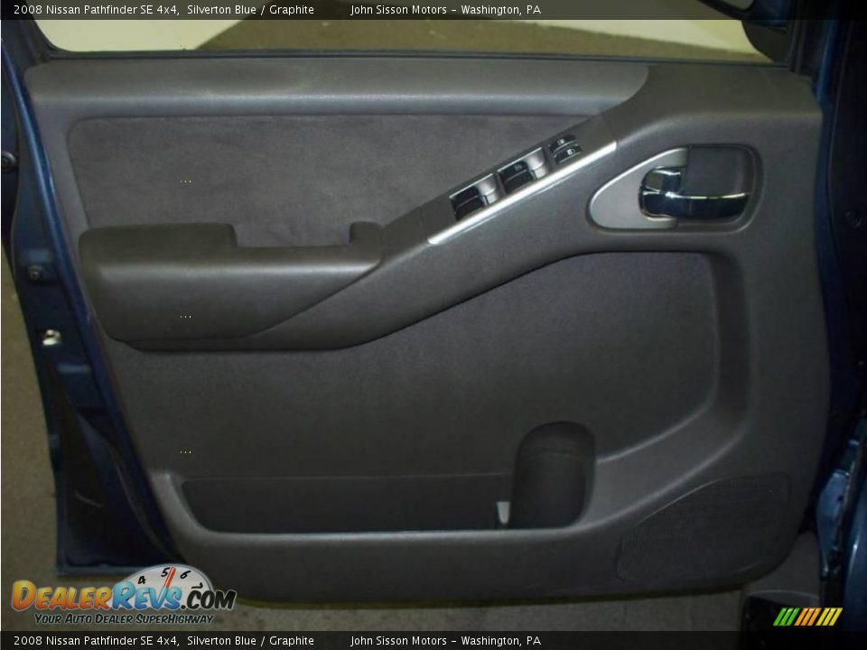 2008 Nissan Pathfinder SE 4x4 Silverton Blue / Graphite Photo #16