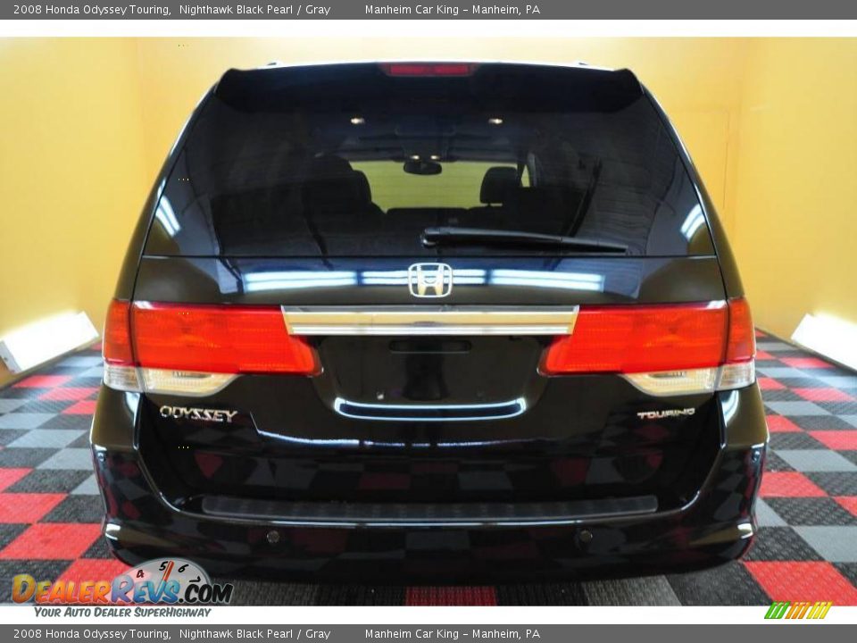 2008 Honda Odyssey Touring Nighthawk Black Pearl / Gray Photo #5