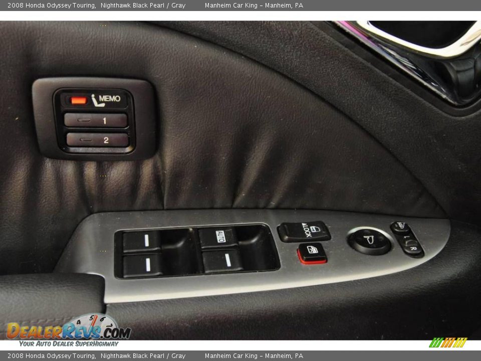 2008 Honda Odyssey Touring Nighthawk Black Pearl / Gray Photo #15