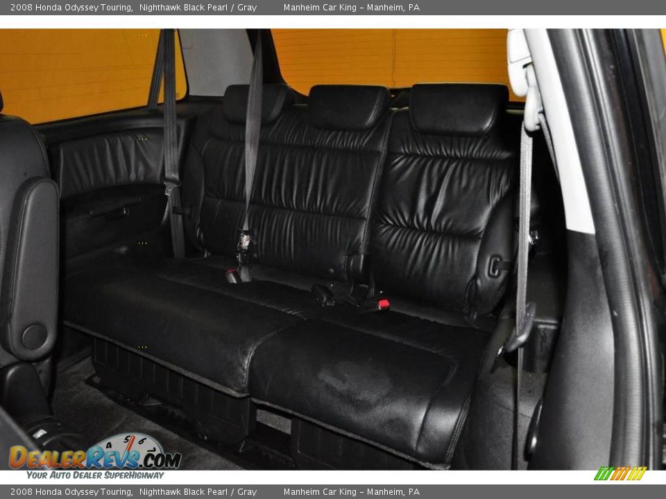 2008 Honda Odyssey Touring Nighthawk Black Pearl / Gray Photo #17